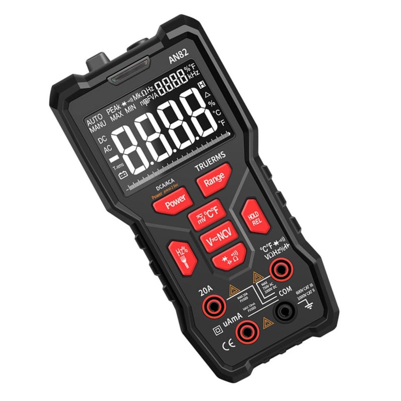 Digital Multimeter with LCD Backlight for Voltage Resistance Testing Portable Smart Measuring Instrument - Image 2