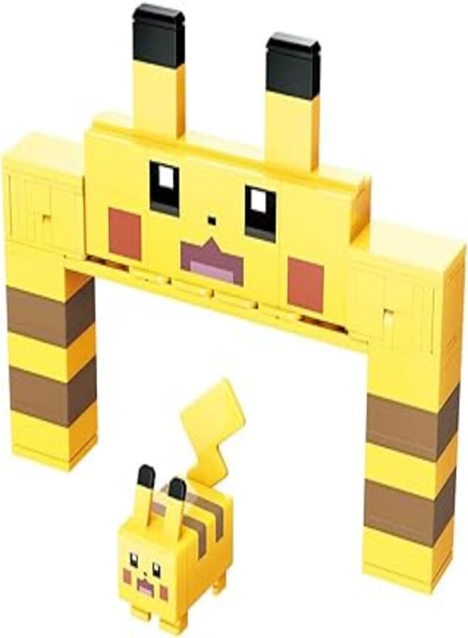 Qman Qman 73014-1 Pokemon Quest-Play Series Pikachu Arch Building Block Toys 