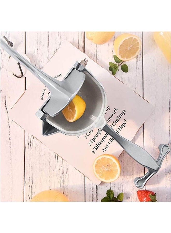 Loquat Hand Squeezer Premium Quality Metal Aluminum Alloy Lemon Squeezer Manual Citrus Press Juicer Lemon Lime Juice Silver - Image 3