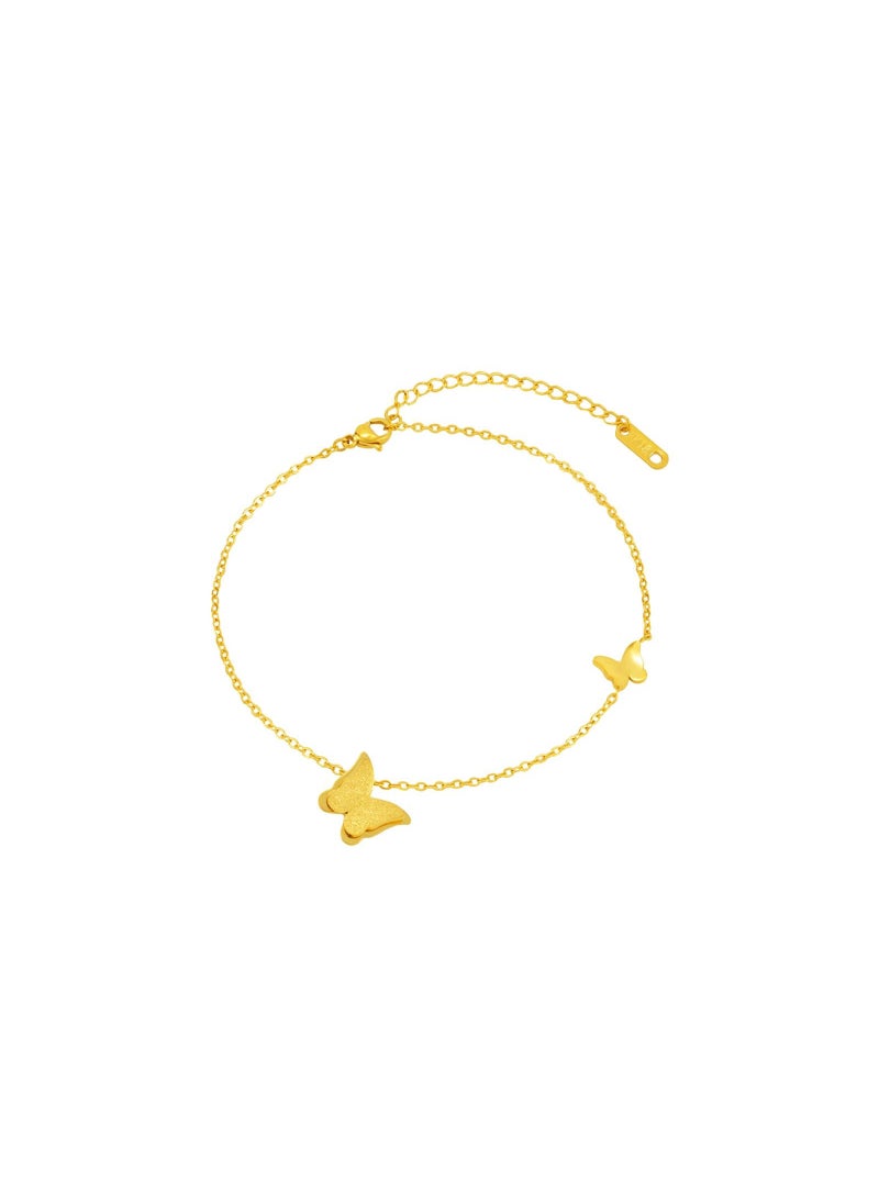 Alissa - Double Butterfly Pendant Bracelet Anklet for women - Image 1