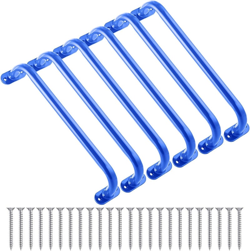 REZNOR 19" Long Metal Playground Safety Handle Monkey Bars for Kids Backyard (Set of 6), Playset Handle Accessories for Playhouse, Jungle Gym for Indoor Outdoor Playground - Image 1
