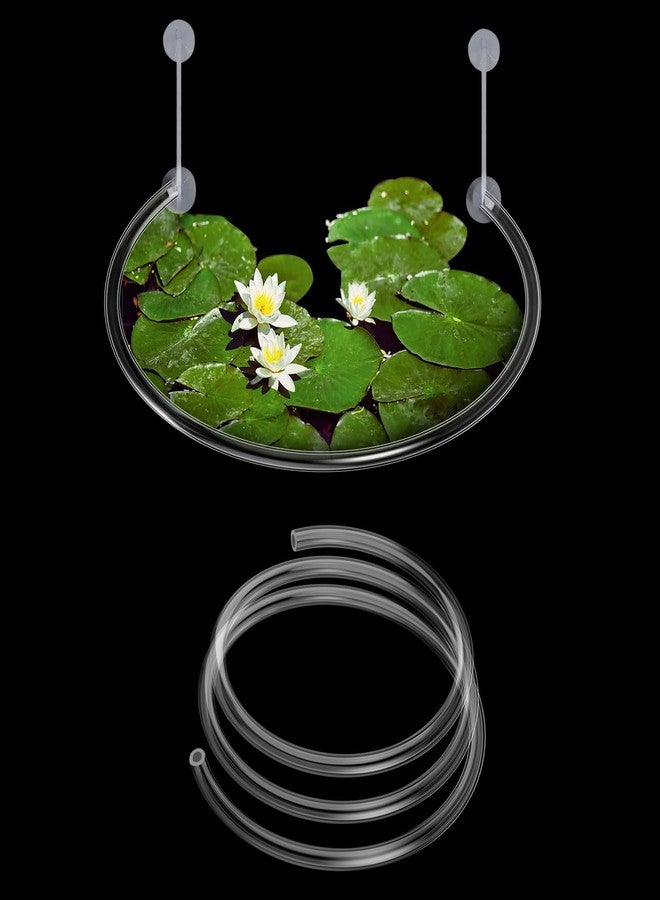 Hiyoo 2 Pack Aquarium Floating Plant Corral, Floating Plant Fence, Aquarium Plant Barrier, Separates Floating Plants, Auto Adjust Height with Water Level for All Floating Plants and Aquariums - Image 1