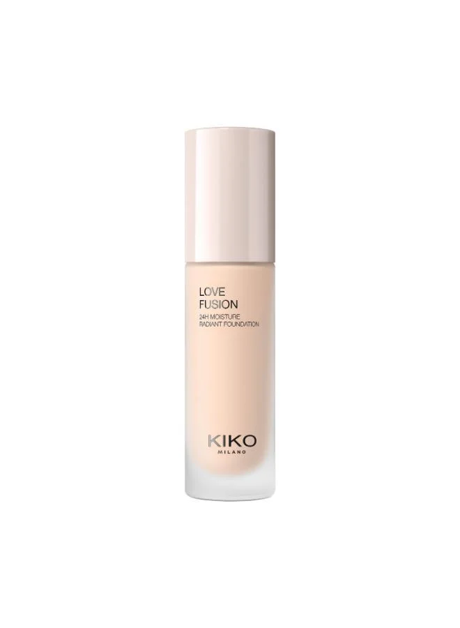 Kiko Milano WARM GOLD LOVE FUSION 24H MOISTURE RADIANT FOUNDATION for Women | Best Price UAE