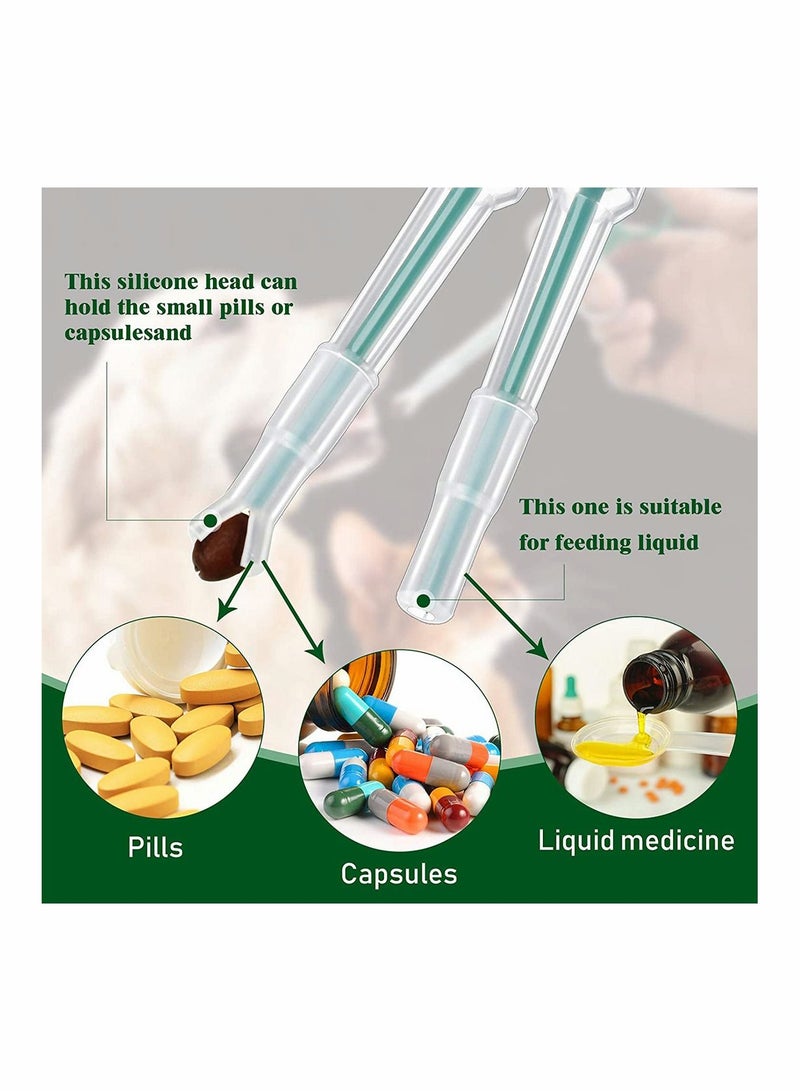 Y&D Pet Pill/Tablet Syringe With Soft Rubber Tip Reusable Feeding Tool for Cats Dogs Small Animals, 1 Pack - Image 4