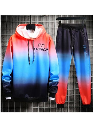 Men's youth thin sports and leisure suits sets jackets and pants