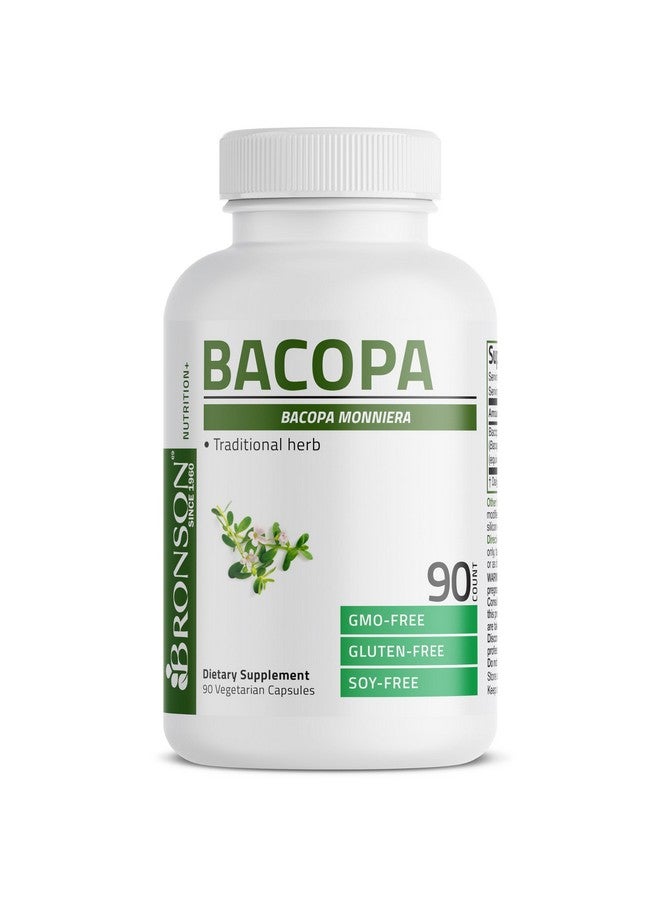 برونسون باكوبا يدعم وظائف المخ الصحية والأداء العقلي، عشب تقليدي، غير معدل وراثيًا، 90 كبسولة نباتية - Image 5