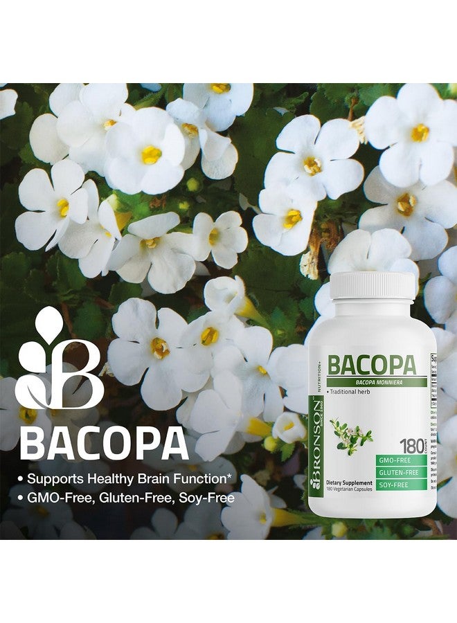 برونسون باكوبا يدعم وظائف المخ الصحية والأداء العقلي، عشب تقليدي، غير معدل وراثيًا، 90 كبسولة نباتية - Image 4