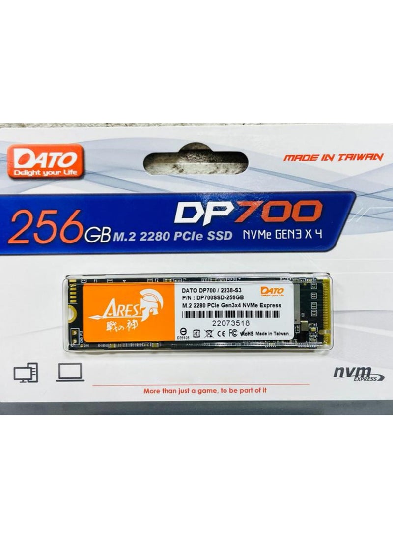 وحدة تخزين صلبة من DATO، طراز DP700، بسعة 256 جيجابايت، من نوع NVMe M.2، بأبعاد 22x80 ملم. - pzsku/Z2E4A8736E1204F4C5D1AZ/45/_/1697628637/451e56cd-20f2-47b4-87c9-d50b20bc09bb