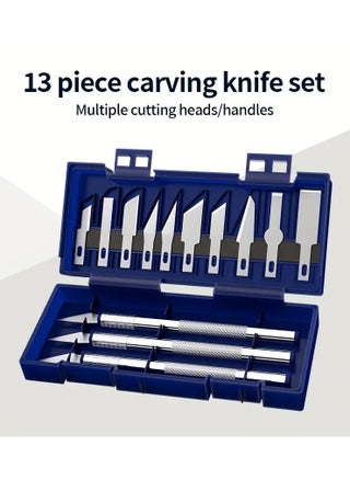 13pcs Metal Carving Knife Pen Art Seal Cutting Manual Combination Paper Cuttings Non-Slip Gadget DIY Precision Repair Tool - pzsku/Z2E4A9041E7FEBE654407Z/45/_/1720853810/91bf39ed-b83f-4f7a-a742-d3c34ff314b6