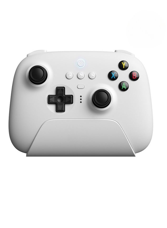 2.4G Wireless Controller, Lightweight Portable Hall Effect Joystick, Anti Slip Durable Gamepad Controller, Gaming Controller With Charging Dock For PC, Android, Steam Deck, (1pc, White) - Image 1