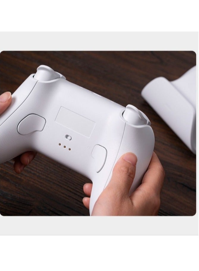 2.4G Wireless Controller, Lightweight Portable Hall Effect Joystick, Anti Slip Durable Gamepad Controller, Gaming Controller With Charging Dock For PC, Android, Steam Deck, (1pc, White) - Image 3