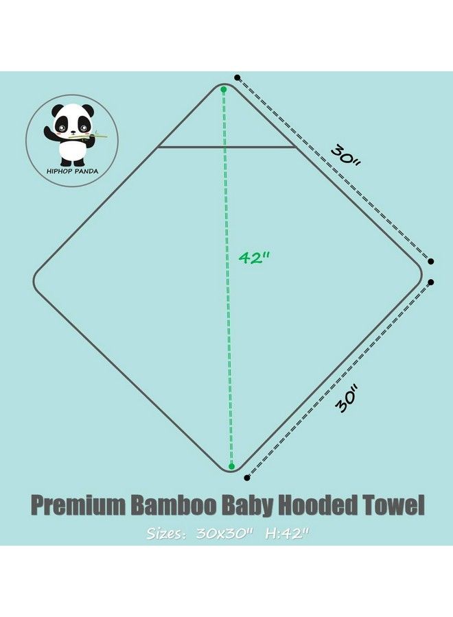 HIPHOP PANDA Bamboo Hooded Baby Towel Soft Hooded Bath Towel For Babie Toddler Infant Perfect For Boy And Girl (Blue Elephant 30 X 30 Inch)  - Image 3