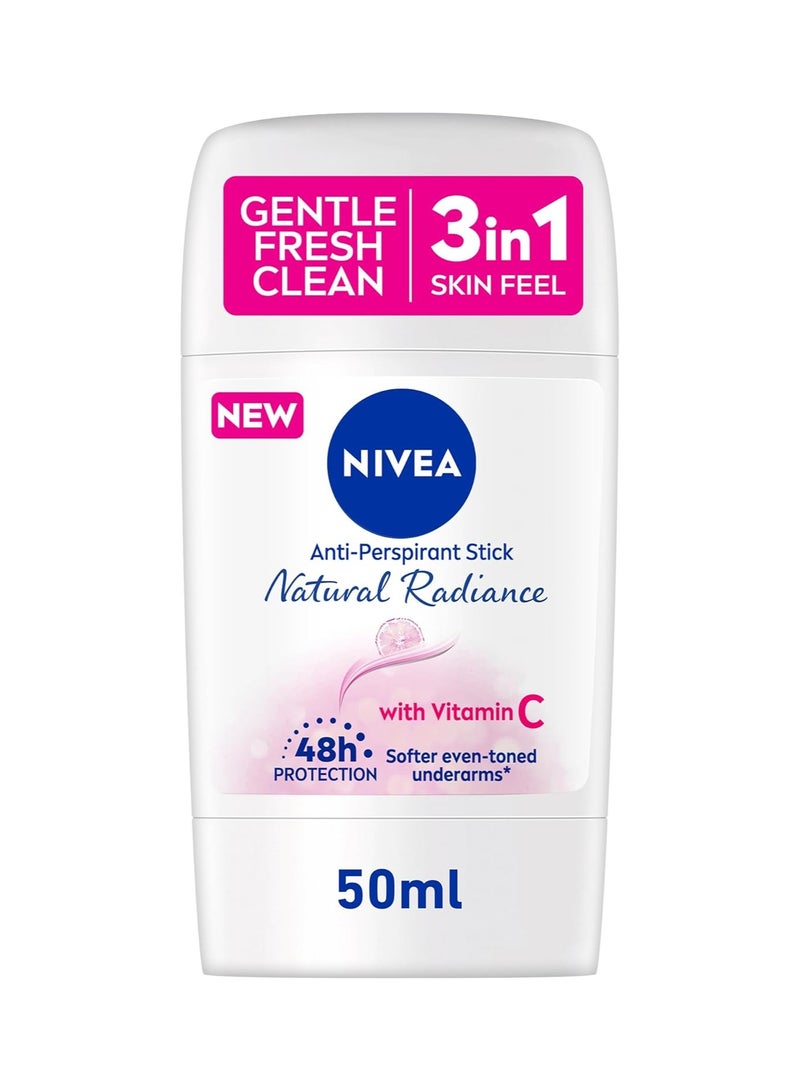 نيفيا ستيك مضاد للتعرق للنساء من بتفتيح طبيعي بفيتامين C وحماية لمدة 48 ساعة 50 مل - Image 1