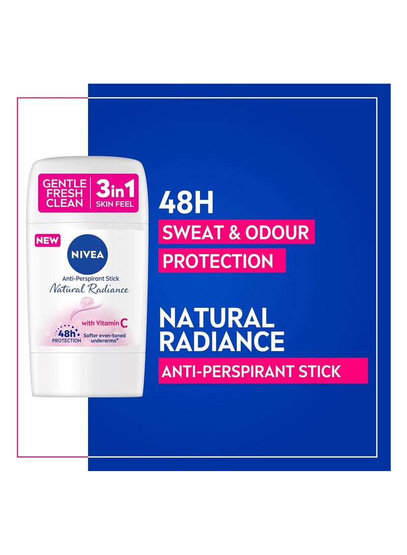 نيفيا ستيك مضاد للتعرق للنساء من بتفتيح طبيعي بفيتامين C وحماية لمدة 48 ساعة 50 مل - Image 3