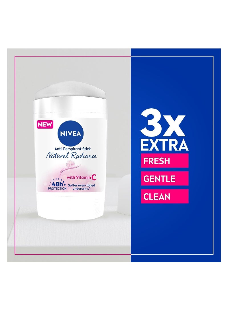 نيفيا ستيك مضاد للتعرق للنساء من بتفتيح طبيعي بفيتامين C وحماية لمدة 48 ساعة 50 مل - Image 4
