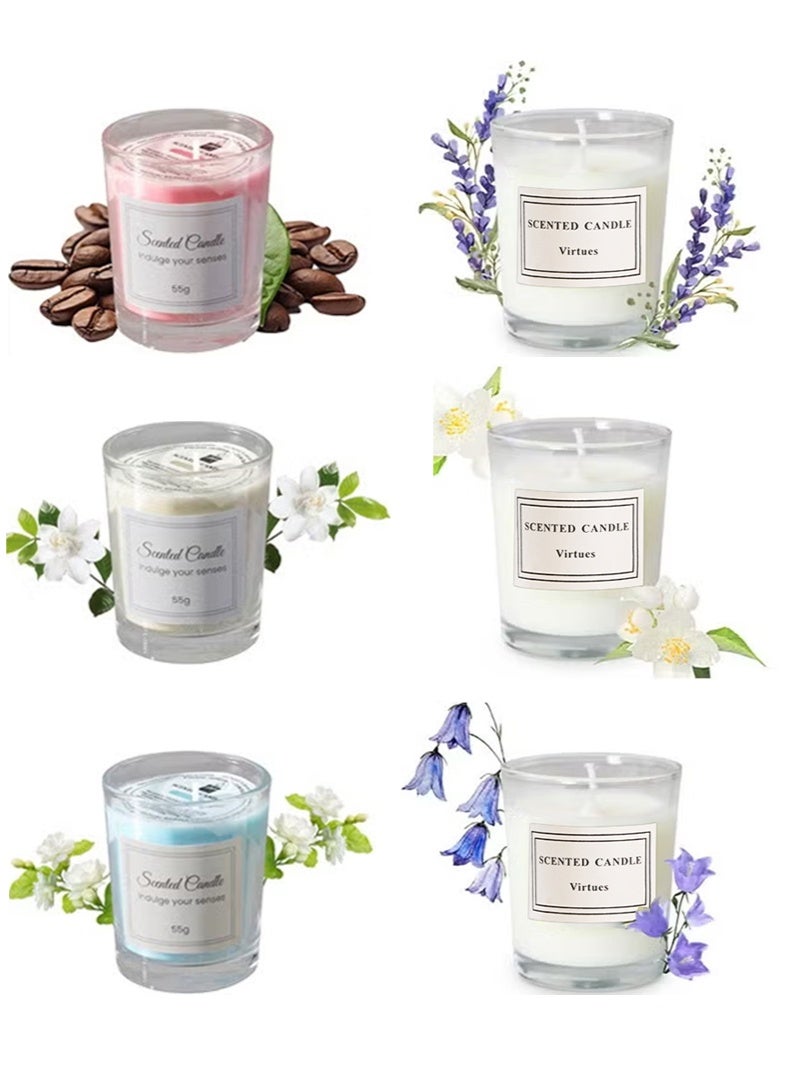 BiuTFon Scented Candles for Home, Natural Soy for Home Scented, Gift for Stress Relief,Meditation, Yoga, Relaxing SPA, Aroma Candle for Men and Women, Aromatherapy Candle for Home Scented,Natual Soy Candles Gifts for Anniversary, Birthday, Mother's Day, Bath,Spa, Meditation Bundle - Image 1