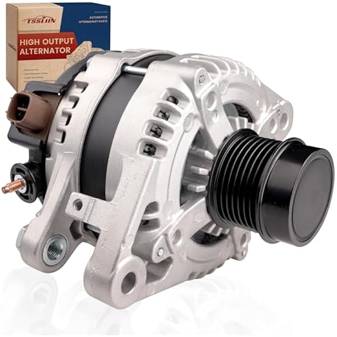 TSSLIIN High Output Alternator For-Toyota Avalon Highlander Venza For ES350 RX350 3.5L 130Amp 12V CW 7-Groove Pulley 27060-31110 11137 104210-2100 - Image 1
