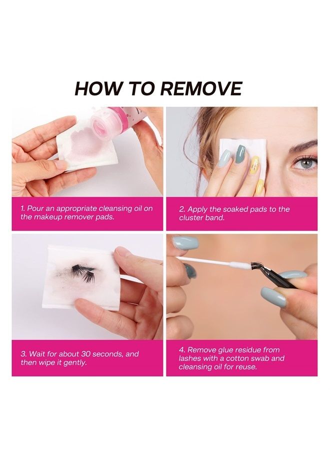 Calailis Lash Glue, Cluster Lash Glue for DIY Lash Extensions Super Strong Hold 48 Hours Long Lasting Lash Extension Glue for Lash Cluster Waterproof Non-Irritating Fast Drying Lash Glue - Image 5