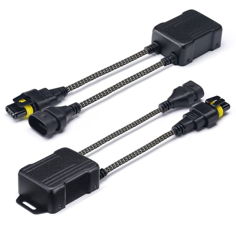 Xprite 9005 LED Canbus Decoder Anti Flicker Harness Error Free Resistor Capacitor for LED Headlight Bulbs Accessory Pack of 2 - Image 2