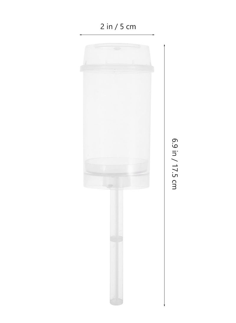 SOLARAE 30 قطعة حوامل كعكة شفافة على شكل دائري مع أغطية لآيس كريم الحلويات الخبز التشكيل (بلاستيك-شفاف) - Image 3