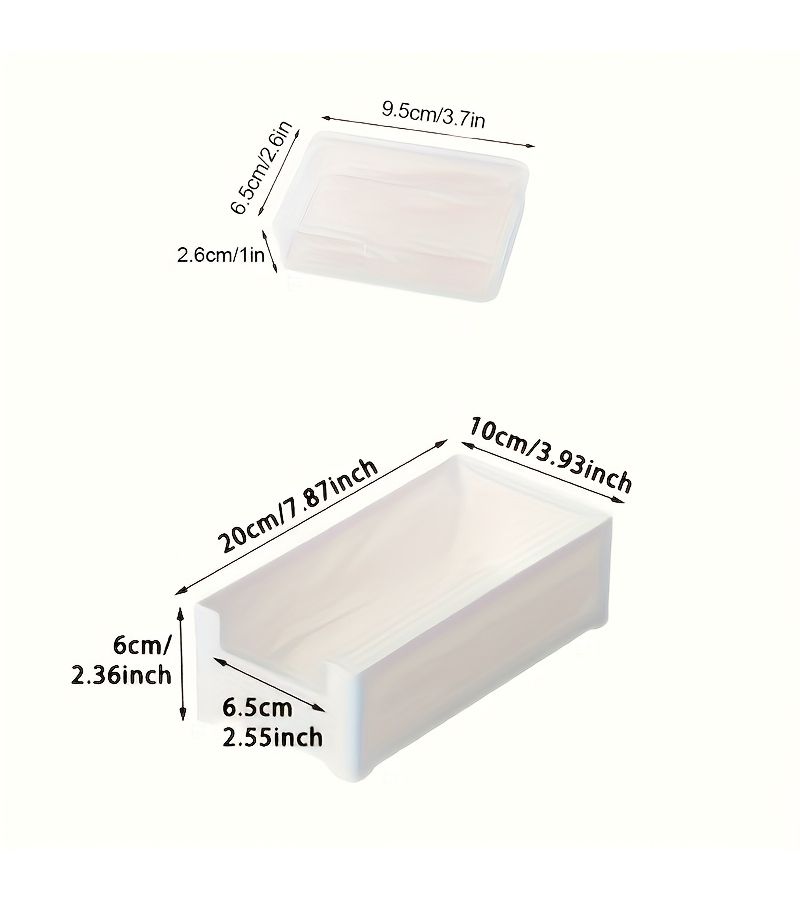 8 Pieces Clear Plastic Cable Organizer Box Set With Cord Winders For Desktop Storage - Image 3