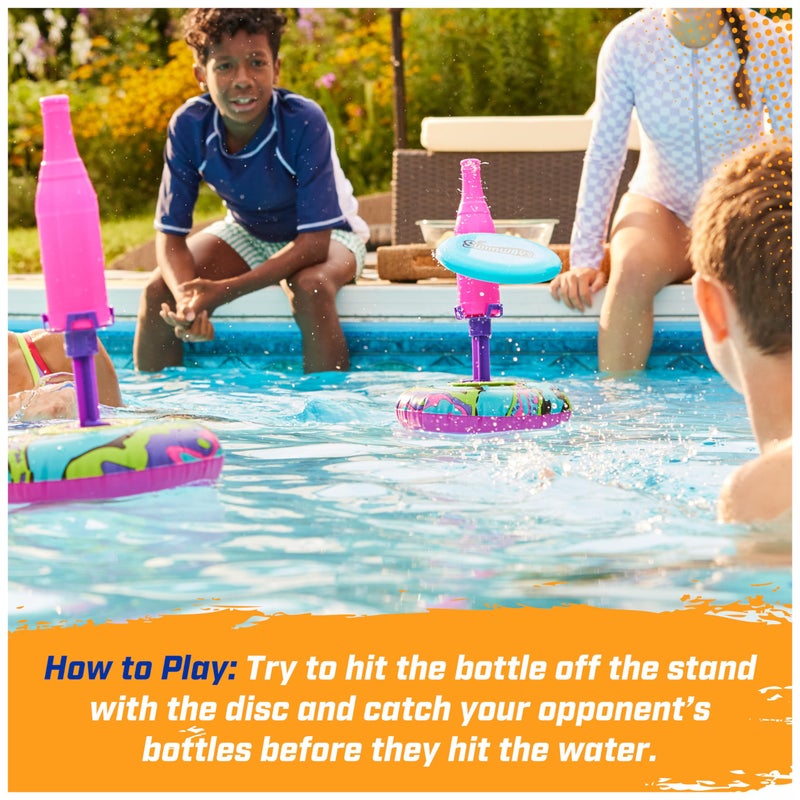 SwimWays Hydro Bottle Splash, Pool Toys for Kids and Adults, Throwing Disc Swimming Pool Game, Outdoor Toys for Kids Aged 5 & Up - Image 4