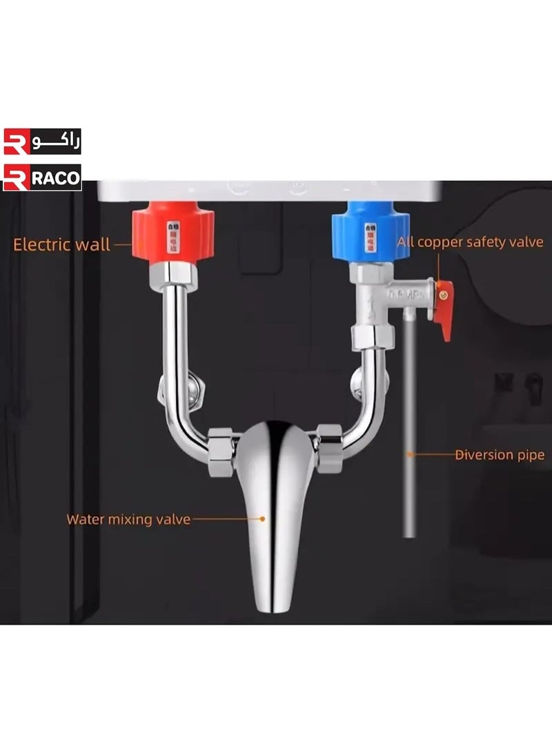 راكو صمام أمان RACO، صمام تخفيف ضغط الماء الساخن المضمن G1/2 بوصة، 0.8 ميجا باسكال، قطعة واحدة صمام أمان لتخفيف ضغط سخان الماء، فحص نحاسي - Image 4
