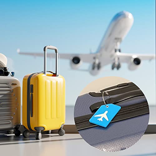 CooBigo 12 Pack Metal Luggage Tag Loops Holder Women 6" Wire Keychain Cable Key Chain Rings for Crafts Keyrings Bag Tassels Jewelry Making (12 Assorted Color, 1.5mm) - Image 3