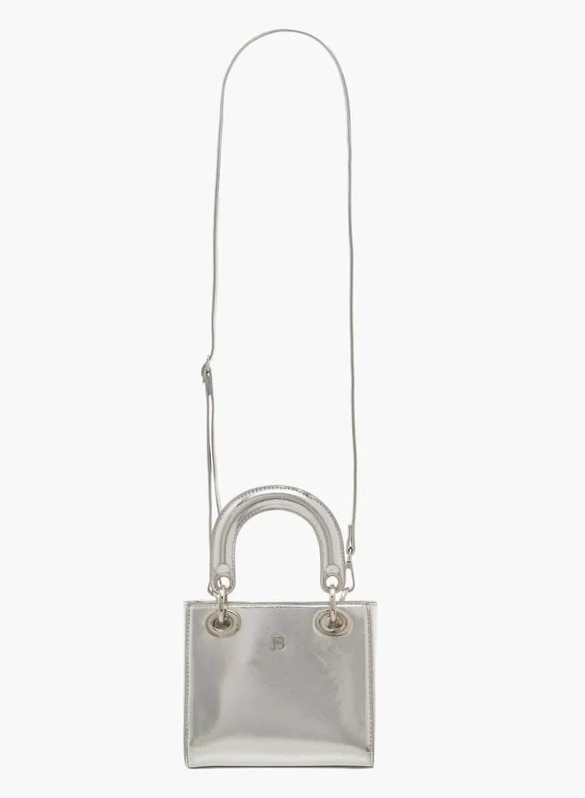 Flora Bella By Shoexpress Womens Monogram Handbag With Magnetic Closure