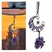 LHDOS Amethyst Crystal Car Rear View Mirror Charm Handmade Auto Mirror Hanging Accessories Healing Crystal Moon Car Ornament Lucky Auto Interior Decoration Pendant for Women Men Purple - Image 2