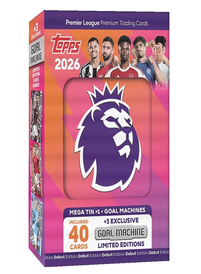 توبس الدوري الإنجليزي الممتاز 2026 - الإصدار الأول - لعبة بطاقات التداول والتجميع (علبة ضخمة 1 - آلات الأهداف) - Image 1