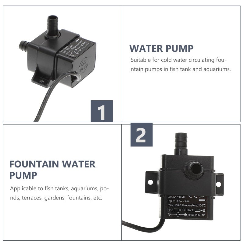 Mini Submersible Brushless DC Water Pump 5V 2 Meter Lift Aquarium Fish Tank Fountain Pump - Image 5