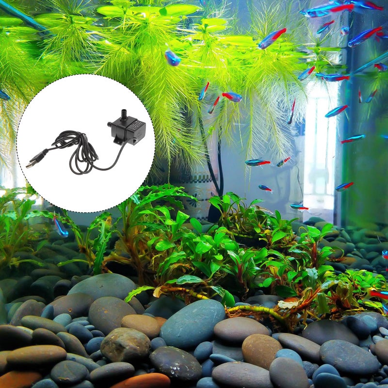 Mini Submersible Brushless DC Water Pump 5V 2 Meter Lift Aquarium Fish Tank Fountain Pump - Image 4