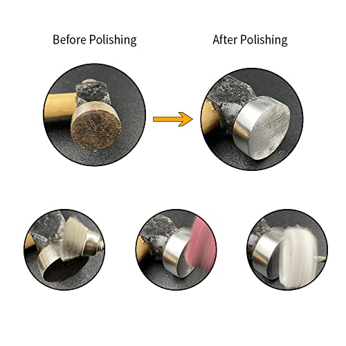 PHYHOO Brass Abrasive Wheel Buffing Polishing Wheels for Drill, Wire Brushes, Wool Buff, Rotary Tool Accessories, Fit 3mm Collet - Image 4