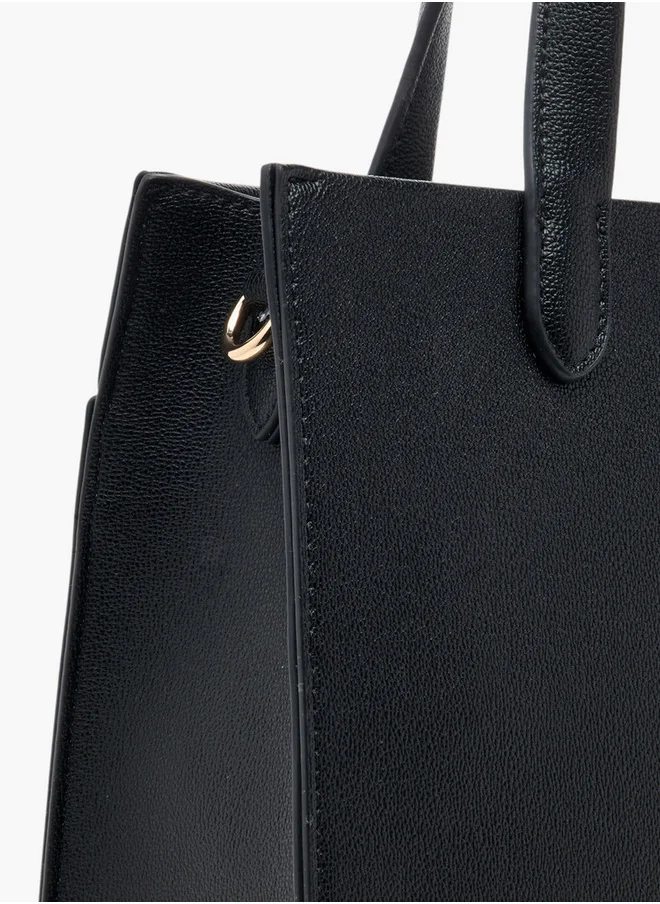 سيليست Solid Tote Bag with Double Handles and Detachable Strap