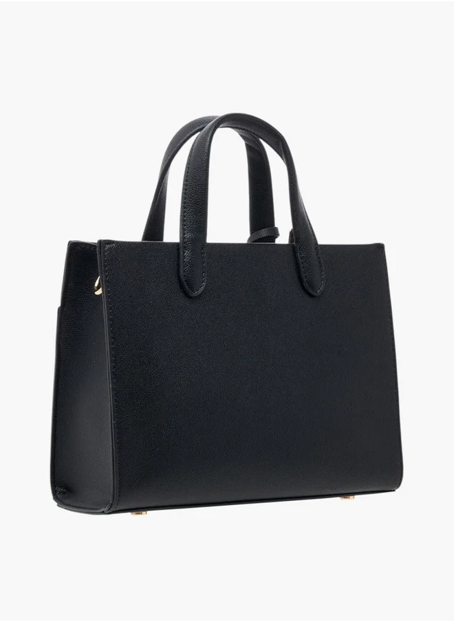 سيليست Solid Tote Bag with Double Handles and Detachable Strap