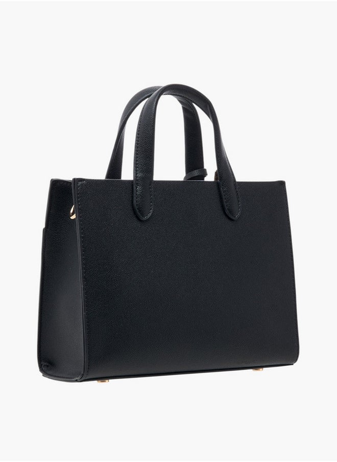 Celeste Solid Tote Bag with Double Handles and Detachable Strap  - Image 3