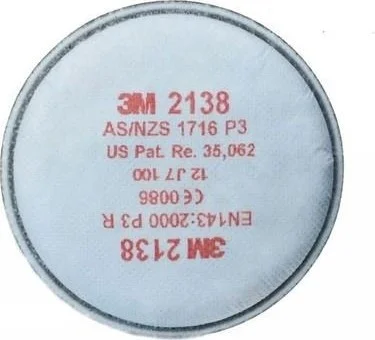 3M 6200 Half Face Gas MASK+2138 P3 Organic Ozone Filter