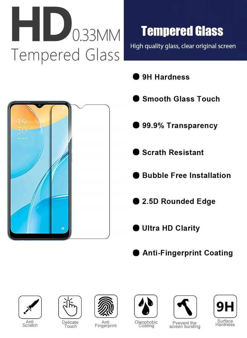 Super 2 Pieces  Tempered Glass Screen Protector Clear Designed For Oppo A16 Full Screen Coverage And Bubble Free - Image 5