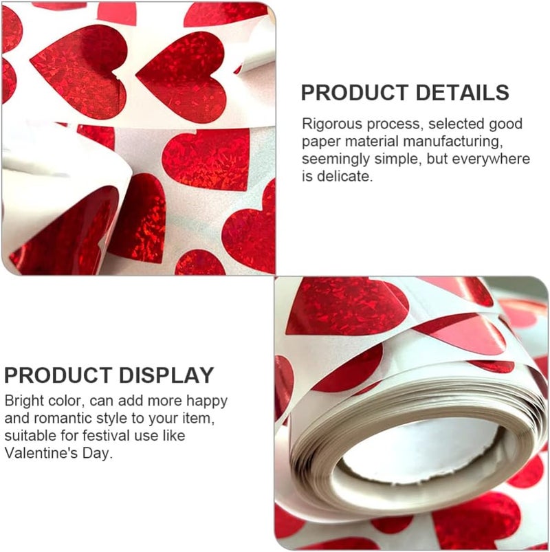 كلاراكو ملصقات كلاركو 2 لفافة، ختم ملصق، ملصقات على شكل قلب للخبز، زخارف، ملصقات على شكل قلب، ملصقات على شكل قلب، ملصقات عيد الحب الحمراء، ملصقات على شكل قلب، ملصق زخرفي، حب جميل - Image 2