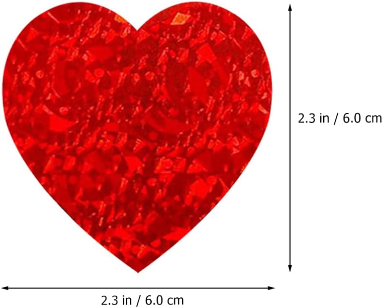 كلاراكو ملصقات كلاركو 2 لفافة، ختم ملصق، ملصقات على شكل قلب للخبز، زخارف، ملصقات على شكل قلب، ملصقات على شكل قلب، ملصقات عيد الحب الحمراء، ملصقات على شكل قلب، ملصق زخرفي، حب جميل - Image 5