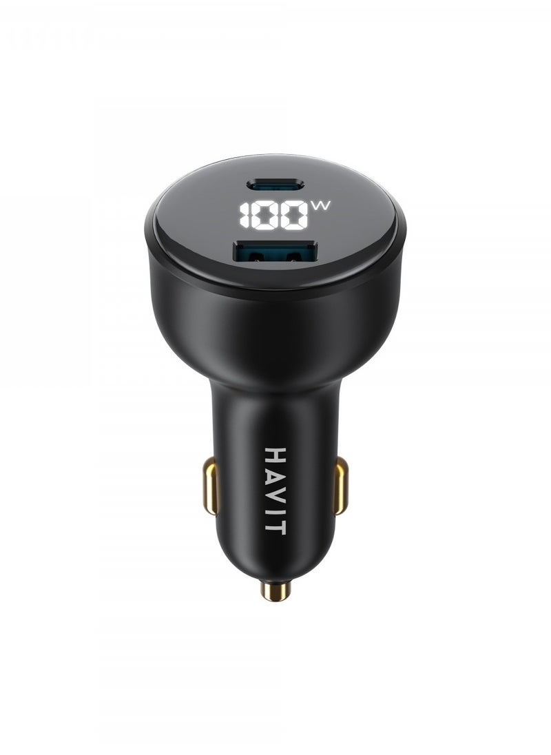 havit HAVIT  100W USB+USB-C  Car Charger  - Image 2