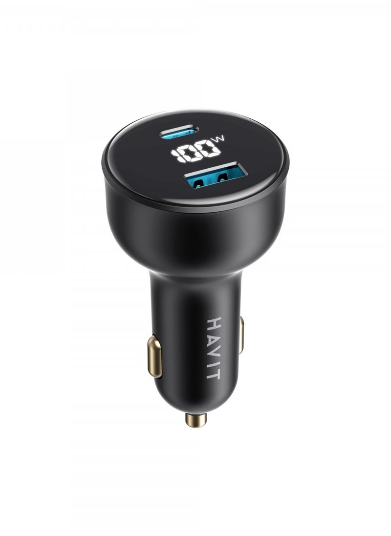 havit HAVIT  100W USB+USB-C  Car Charger  - Image 1