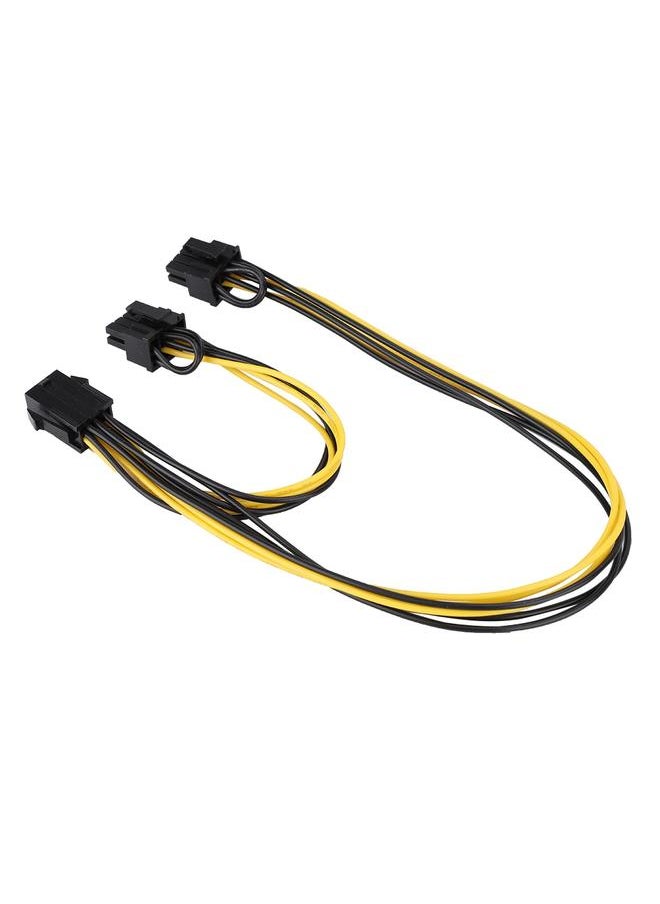 Thoraya 6Pin to Graphics Video Card Double PCI-E 8Pin ( 6Pin + 2Pin ) Power Supply Splitter Cable Cord  - Image 4