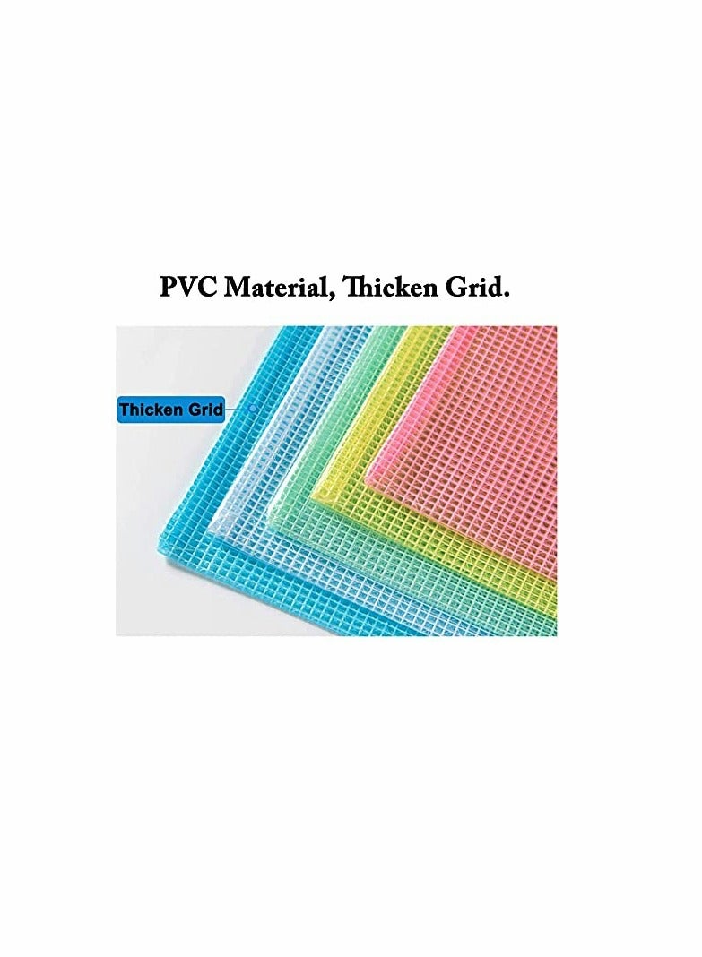 KASTWAVE 10Pcs Zipper File Bags, Zipper Pouch, PVC Document Bag Zipper Folders Document Pouch Receipts Organizer for Office School Home Travel, 13.4 x 9.4 Inches - Image 2