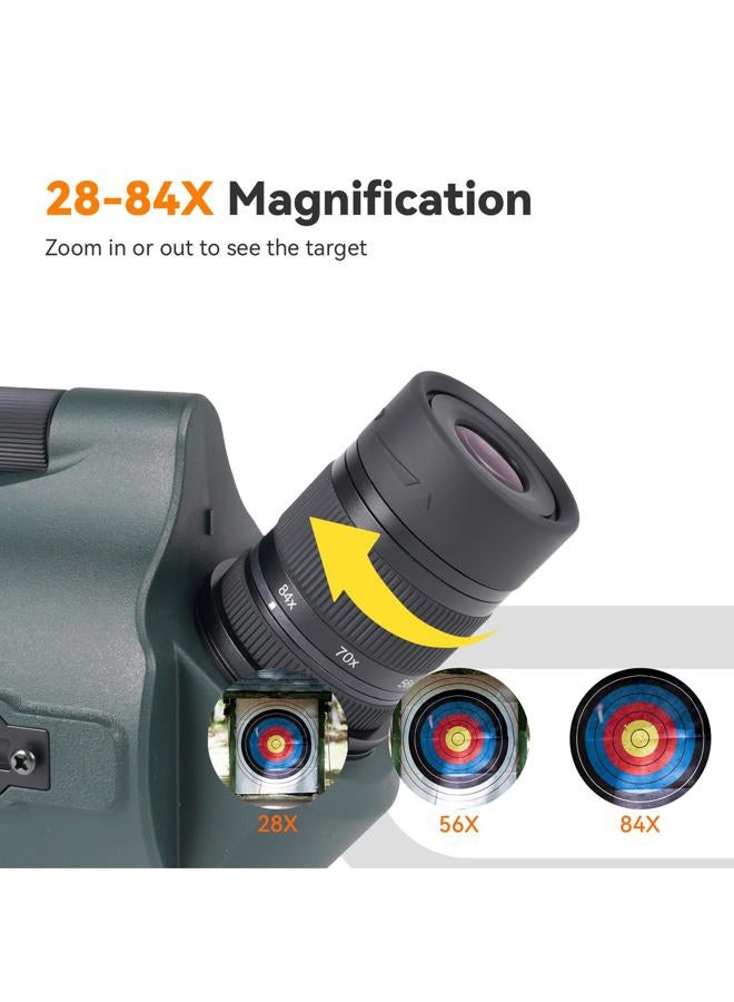SVBONY SV41Pro Mini MAK Spotting Scope with Finderscope, 28-84x80mm Travel Telescope, Mak Telescopes for Adults, 800mm Focal Length, Maksutov Spotter Scope for Planet Moon Visual, Daily Observation - Image 3