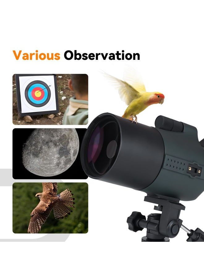 SVBONY SV41Pro Mini MAK Spotting Scope with Finderscope, 28-84x80mm Travel Telescope, Mak Telescopes for Adults, 800mm Focal Length, Maksutov Spotter Scope for Planet Moon Visual, Daily Observation - Image 5
