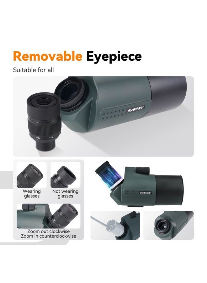 SVBONY SV41Pro Mini MAK Spotting Scope with Finderscope, 28-84x80mm Travel Telescope, Mak Telescopes for Adults, 800mm Focal Length, Maksutov Spotter Scope for Planet Moon Visual, Daily Observation - Image 4