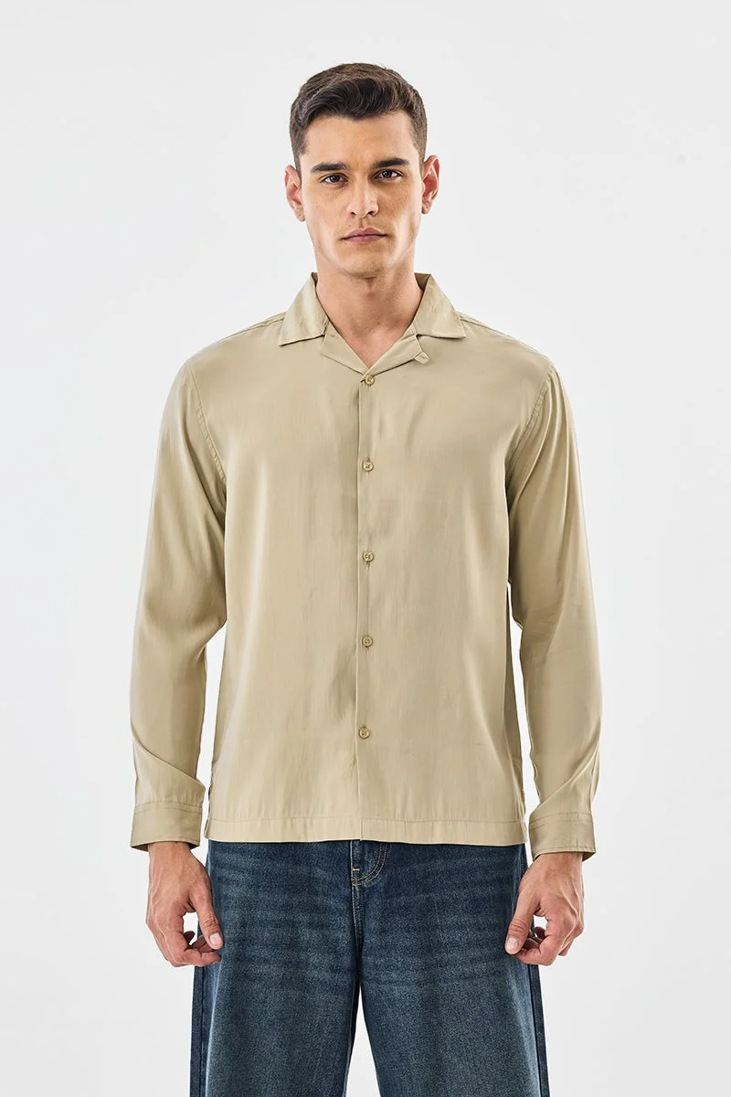 سنيتش قميص بيج بقصة صندوقية