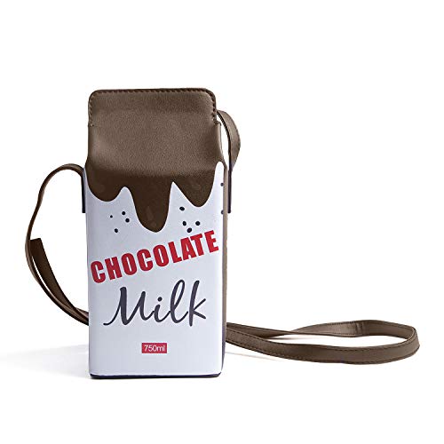LUI SUI Fruits Banana Strawberry Milk Box Cross Body Purse Bag Women Phone Wallet Shoulder Bags - Image 2